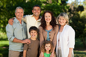 Family in the park